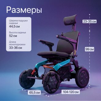 Инвалидная коляска с электроприводом Ortonica Pulse 680 в Алматы