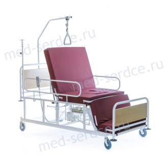 Электрическая медицинская кровать с кардио-креслом Belberg 4-02 с санитарным оснащением