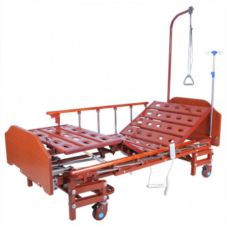 Кровать с электроприводом Belberg 6-066H, 3 функц. с ростоматом ЛДСП (без матраса+столик)