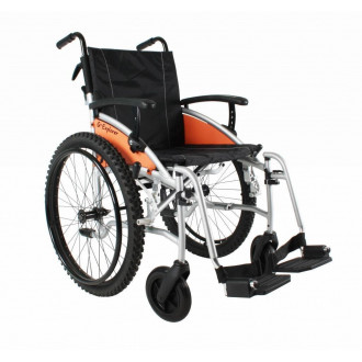Кресло-коляска с ручным приводом Excel G-Lite Pro 24 с широкими приводными колёсами в Алматы